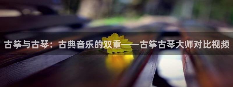 凯发娱乐唯一官网：古筝与古琴：古典音乐的双重——古筝古琴大师