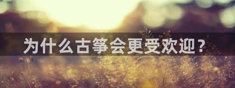 凯发k8登录首页：为什么古筝会更受欢迎？